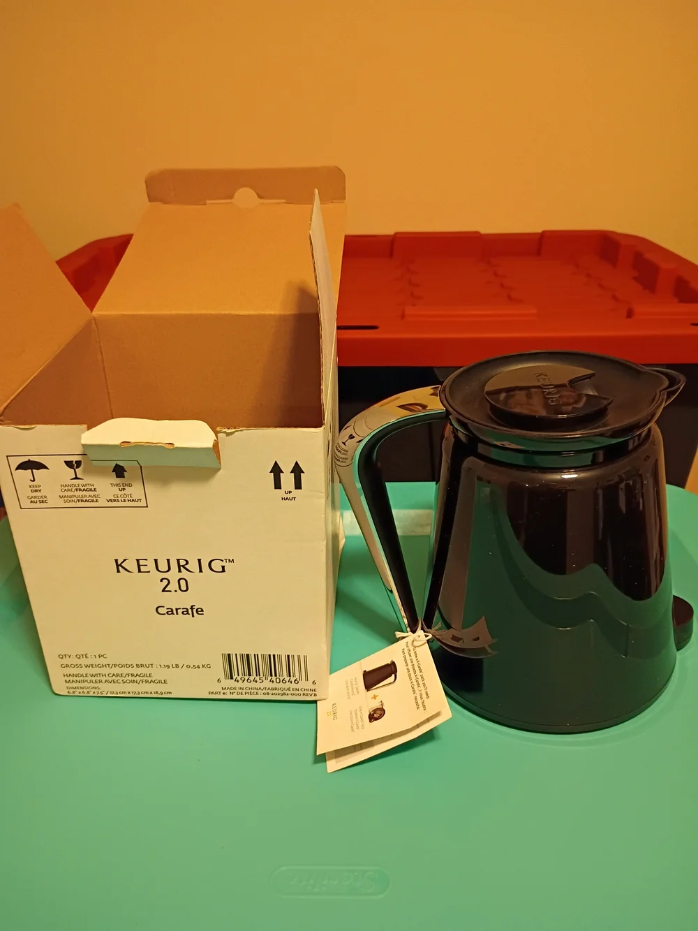 Keurig Black Replacement Carafe with Handle